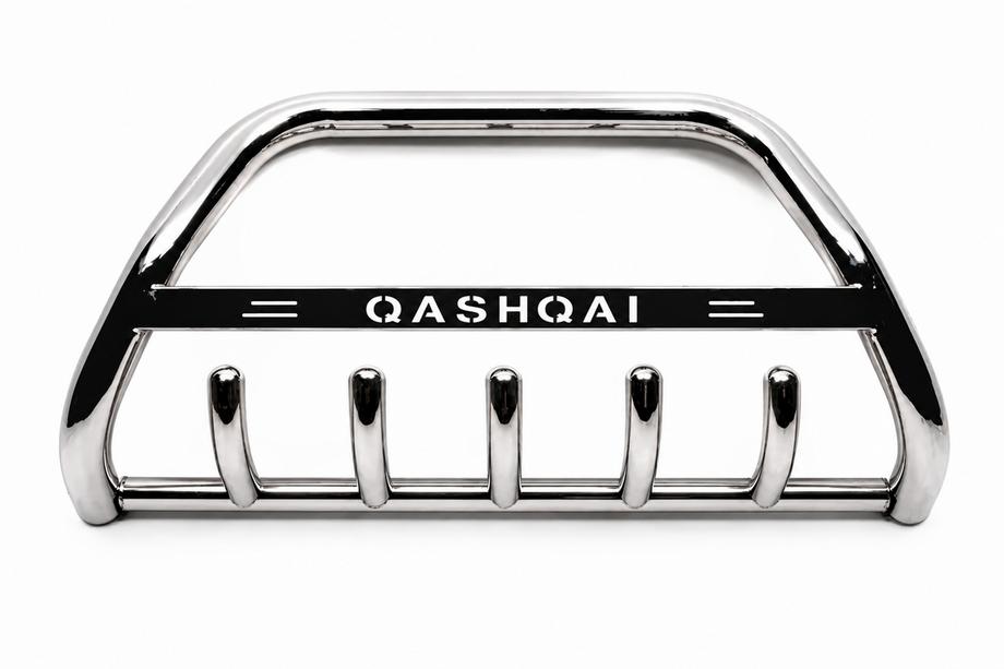 Nissan Qashqai 2014-2021 рр. Кенгурятник WT004 (нерж) Image