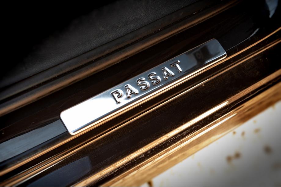 Volkswagen Passat B7 2012-2015 рр. Накладки на пороги OmsaLine тип 1 (4 шт, нерж) Фото 4