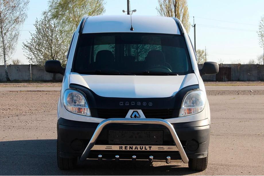 Renault Kangoo 1998-2008 рр. Кенгурятник WT004 (нерж) Image