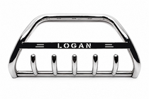 Renault Logan MCV 2013-2022 рр. Кенгурятник WT004 (нерж) фото 1