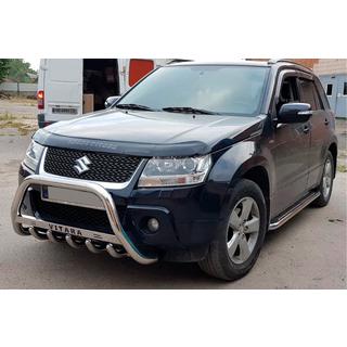 Кенгурятник WT004 (нерж) Suzuki Grand Vitara 2005-2017 рр. фото 2