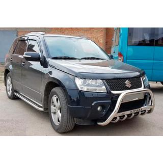 Кенгурятник WT004 (нерж) Suzuki Grand Vitara 2005-2017 рр. фото 3