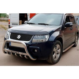 Кенгурятник WT004 (нерж) Suzuki Grand Vitara 2005-2017 рр. фото 4