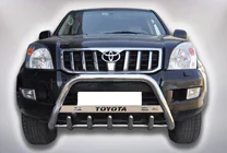 Toyota Land Cruiser Prado 120 2002-2009 рр. Кенгурятник WT004 (нерж) фото 1