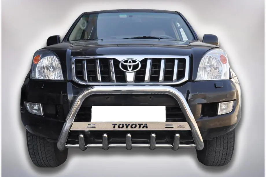 Toyota Land Cruiser Prado 120 2002-2009 рр. Кенгурятник WT004 (нерж) Image