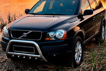 Volvo XC90 2002-2014 рр. Кенгурятник WT004 (нерж) фото 1