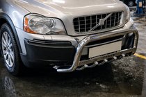 Volvo XC90 2002-2014 рр. Кенгурятник WT004 (нерж) фото 5