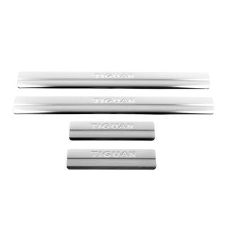 Накладки на пороги Omsa (4 шт., нерж.) Volkswagen Tiguan 2007-2016 рр. фото 2