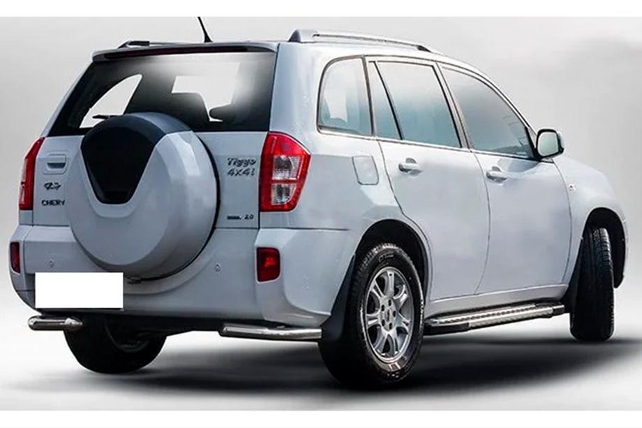 Chery Tiggo 3 2005- рр. Задні куточки AK003 (2 шт., нерж) Фото 1