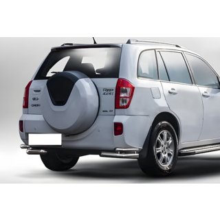 Задні подвійні куточки AK003-double (2 шт., нерж) Chery Tiggo 3 2005- рр. фото 1