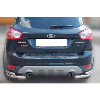 Задні подвійні куточки AK003-double (2 шт., нерж) Ford Kuga 2008-2013 рр. фото 1