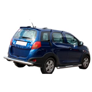 Задній захист AK002 (2 шт., нерж) Chery Beat 2009-2015 рр. фото 2