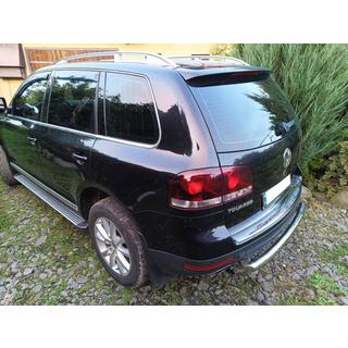 Задній захист AK002 (2 шт., нерж) Volkswagen Touareg 2002-2010 рр. фото 2