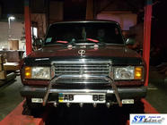 ВАЗ 2107 1982-2012 рр. Кенгурятник WT003 (42мм, нерж.) фото 2