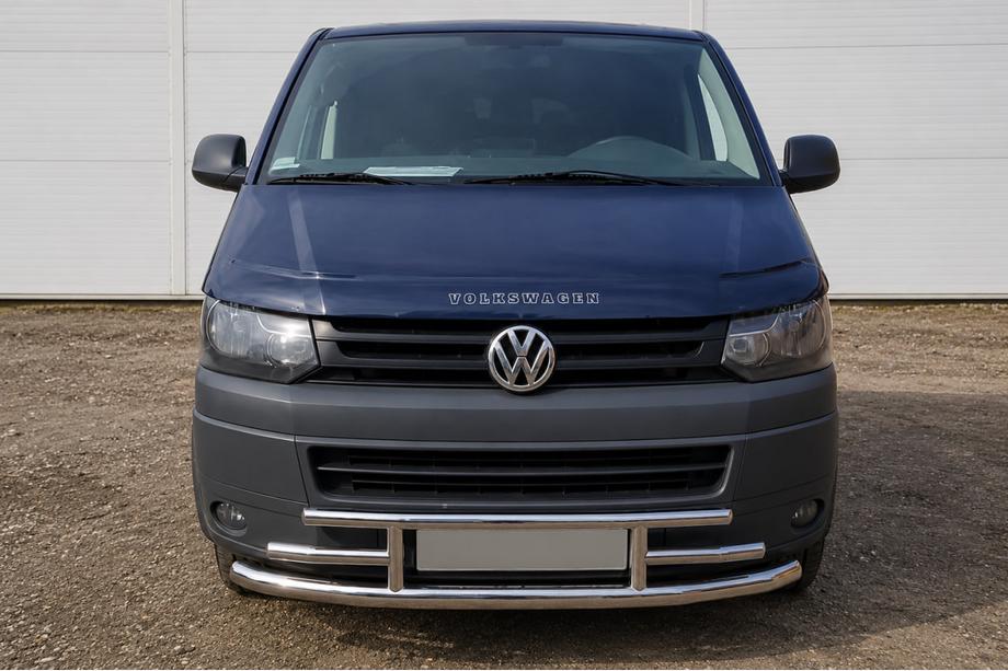 Volkswagen T5 2010-2015 рр. Передній захист F3-42 (нерж) Фото 1