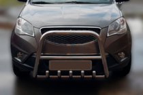 SsangYong Korando 2010-2019 рр. Кенгурятник F1-40 (нерж.) фото 1