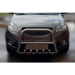 Кенгурятник F1-40 (нерж.) SsangYong Korando 2010-2019 рр. фото 1