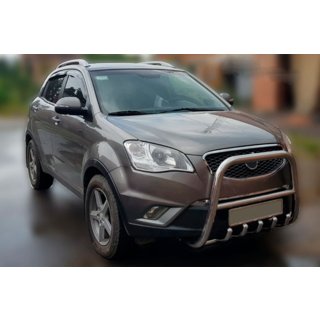 Кенгурятник F1-40 (нерж.) SsangYong Korando 2010-2019 рр. фото 3