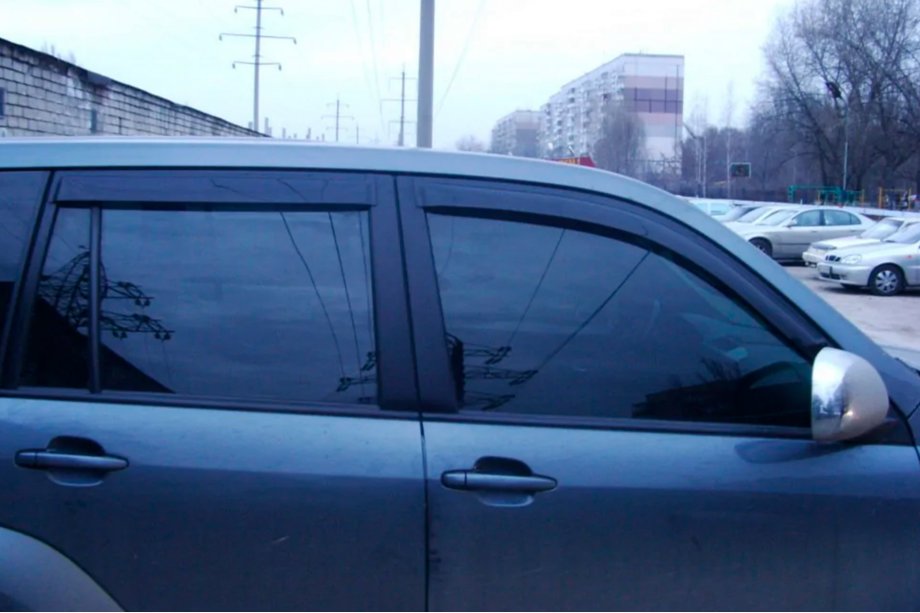 Toyota Land Cruiser Prado 120 2002-2009 рр. Вітровики (4 шт, HIC) Фото 10