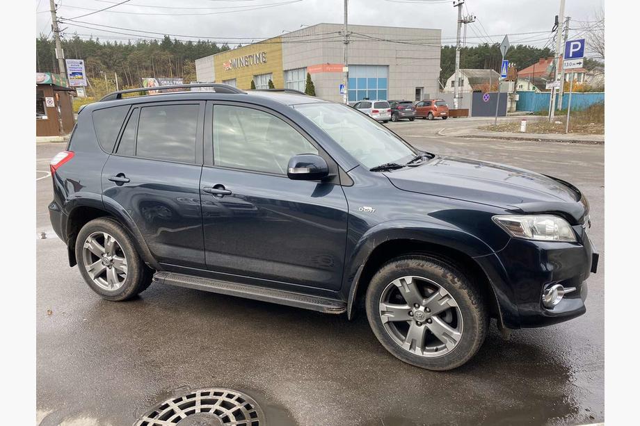 Toyota Rav 4 2006-2013 рр. Рейлінги Skyport (Чорні) Фото 2