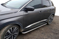 Opel Mokka 2012-2021 рр. Бокові пороги Maydos V2 (2 шт, алюміній ↗ нерж) фото 1