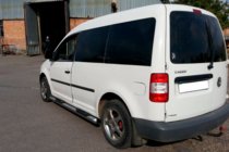 Volkswagen Caddy 2015-2020 рр. Бічні труби BB002 (2 шт., нерж) фото 2