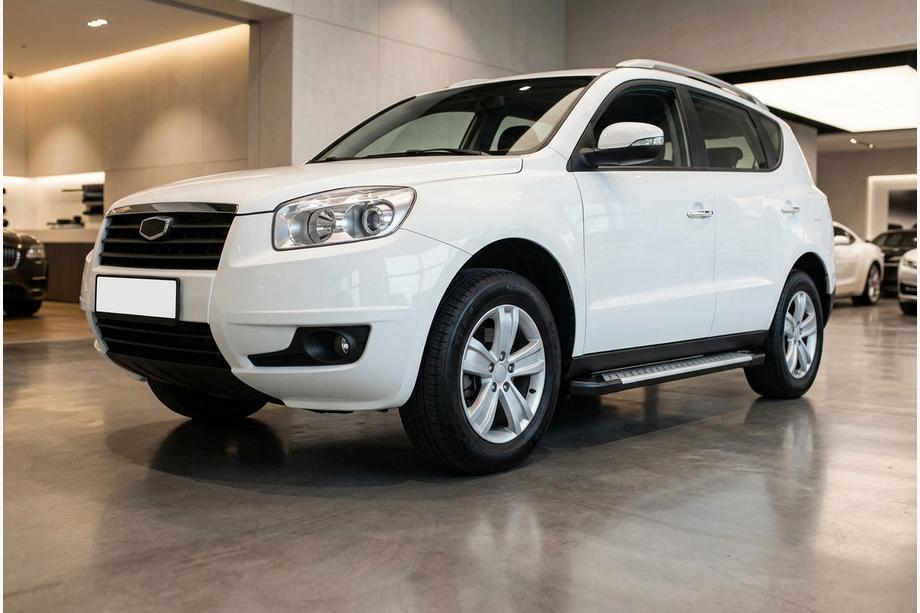 Geely Emgrand X7 2011- рр. Бокові пороги Allmond Grey (2 шт., алюміній) Фото 1