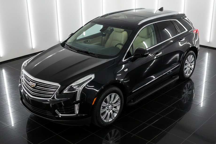 Cadillac XT5 2016- рр. Бокові пороги Allmond Black (2 шт., алюміній) Image