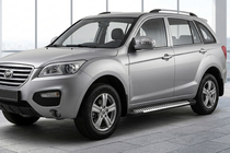 Lifan X60 2011- рр. Бокові пороги Line (2 шт., алюміній) фото 1