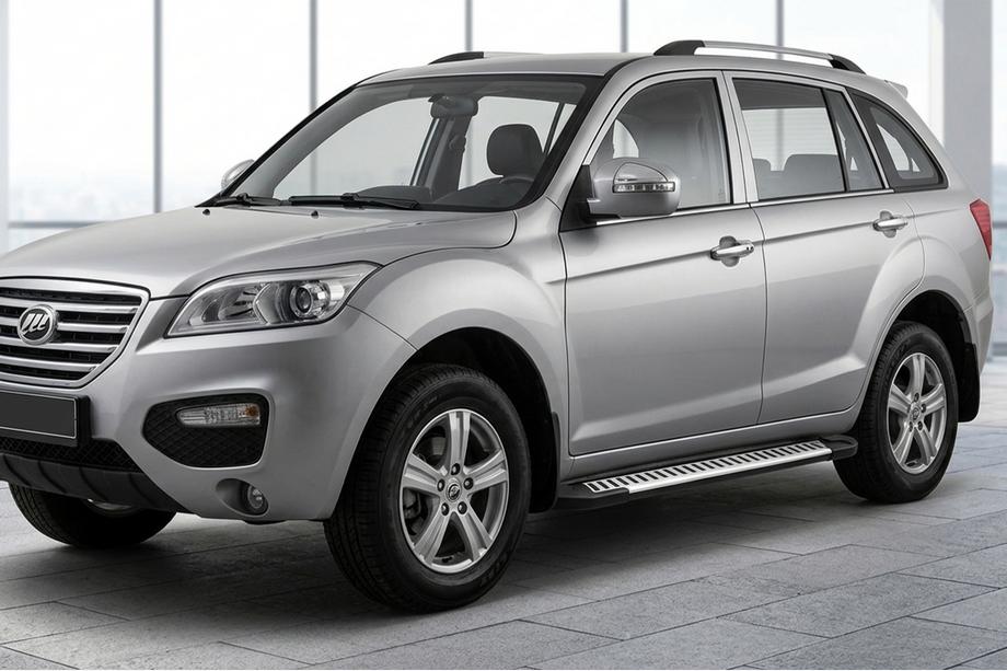Lifan X60 2011- рр. Бокові пороги Line (2 шт., алюміній) Image