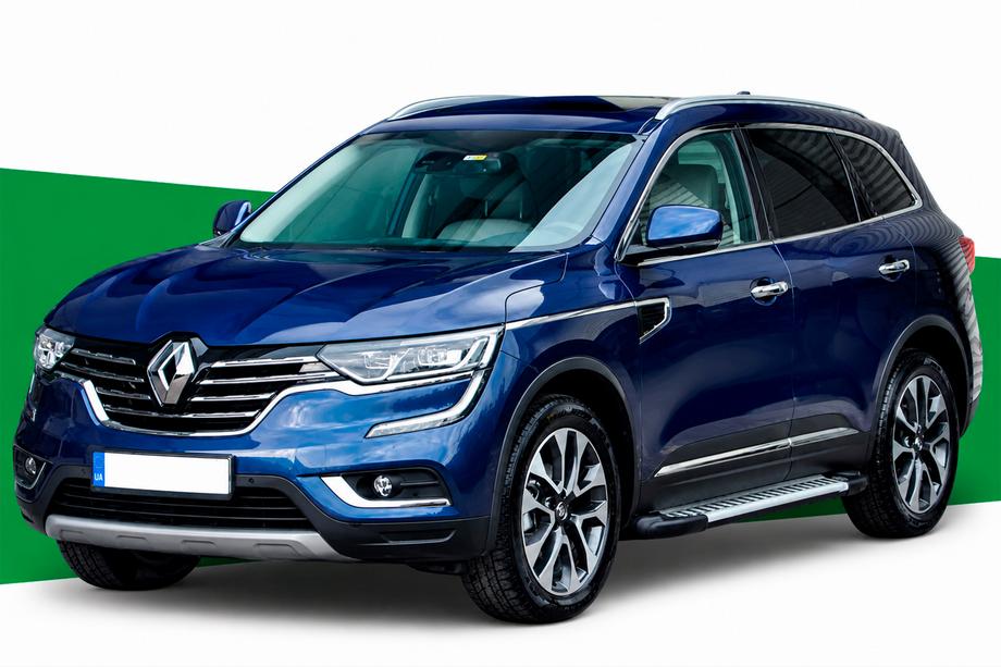 Renault Koleos 2016-2024 рр. Бокові пороги Line (2 шт., алюміній) Image