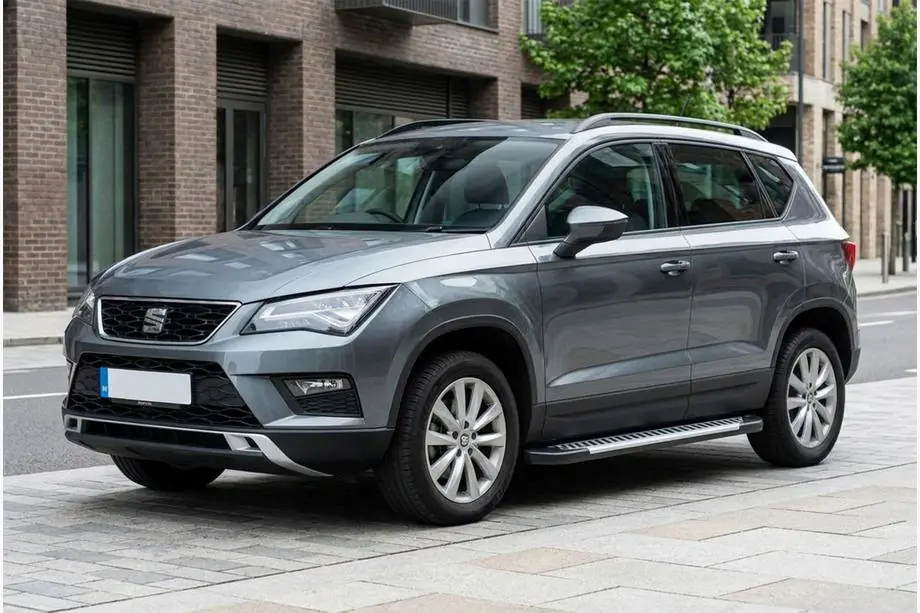 Seat Ateca 2016- рр. Бокові пороги Line (2 шт., алюміній) Фото 1