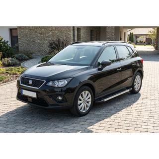 Бокові пороги RedLine V1 (2 шт., алюміній) Seat Arona 2017- рр. фото 1