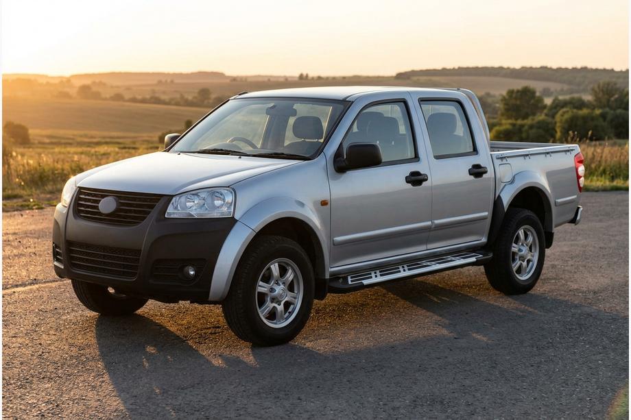 GreatWall Wingle 5 2006- рр. Бокові пороги Sunrise (2 шт., алюміній) Image