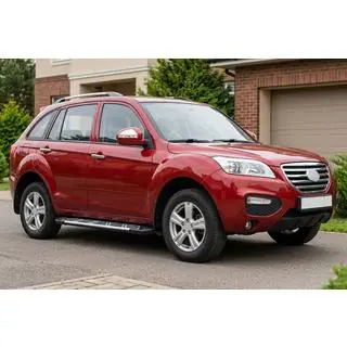 Бокові пороги Sunrise (2 шт., алюміній) Lifan X60 2011- рр. фото 1