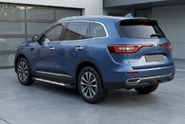 Renault Koleos 2016-2024 рр. Бокові пороги Sunrise (2 шт., алюміній) фото 1
