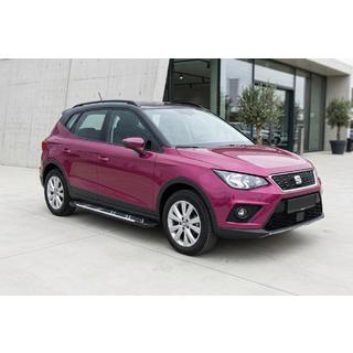 Бокові пороги Sunrise (2 шт., алюміній) Seat Arona 2017- рр. фото 1