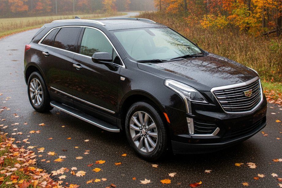 Cadillac XT5 2016- рр. Бокові пороги Tayga Grey (2 шт., алюміній) Image