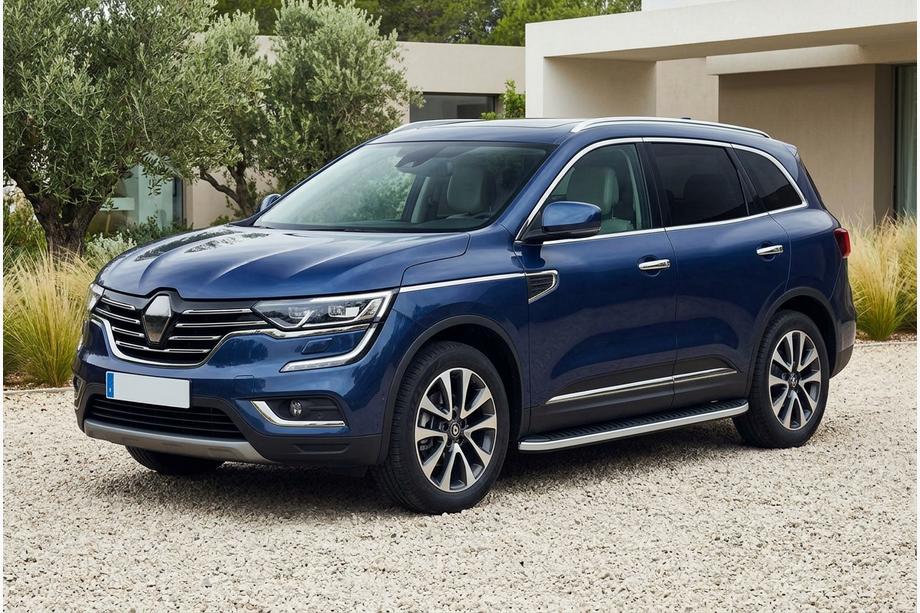 Renault Koleos 2016-2024 рр. Бокові пороги Tayga Grey (2 шт., алюміній) Фото 1