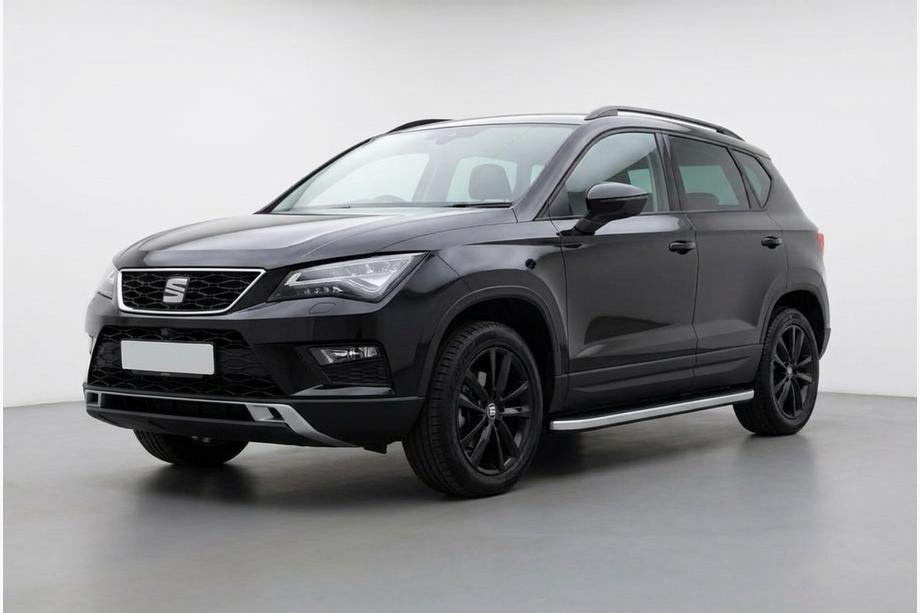 Seat Ateca 2016- рр. Бокові пороги Tayga Grey (2 шт., алюміній) Фото 1