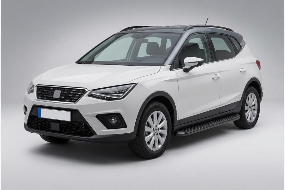 Seat Arona 2017- рр. Бокові пороги Tayga Black (2 шт., алюміній) Фото 1