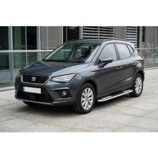Бокові пороги Tayga V2 (2 шт., алюміній) Seat Arona 2017- рр. фото 1