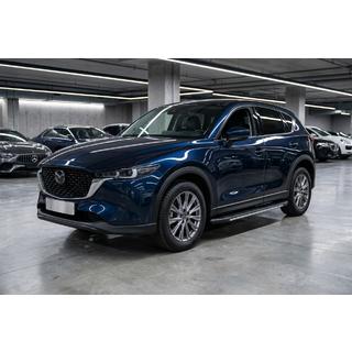 Бокові пороги Bosphore Grey (2 шт., алюміній) Mazda CX-5 2017-2025 рр. фото 1