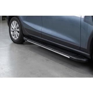 Бокові пороги Bosphore Grey (2 шт., алюміній) Seat Arona 2017- рр. фото 1