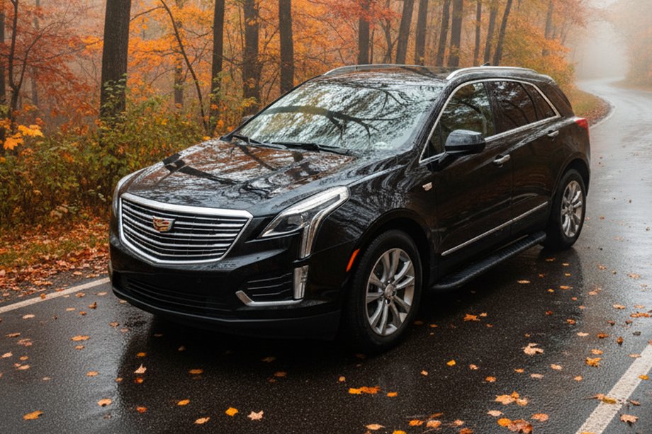 Cadillac XT5 2016- рр. Бокові пороги Bosphore Black (2 шт., алюміній) Image