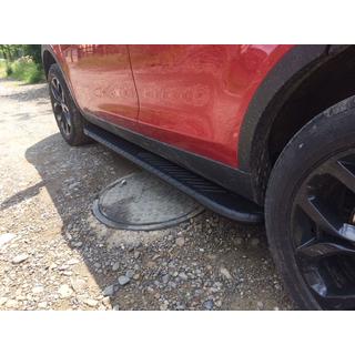 Бокові пороги Bosphore Black (2 шт., Алюміній) Land Rover Discovery Sport 2014- рр. фото 4