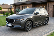 Mazda CX-5 2017-2025 рр. Бокові пороги Bosphore Black (2 шт., алюміній) фото 1