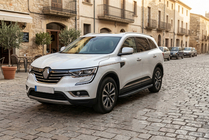 Renault Koleos 2016-2024 рр. Бокові пороги Bosphore Black (2 шт., алюміній) фото 1