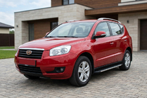 Geely Emgrand X7 2011- рр. Бокові пороги Duru (2 шт., алюміній) фото 1