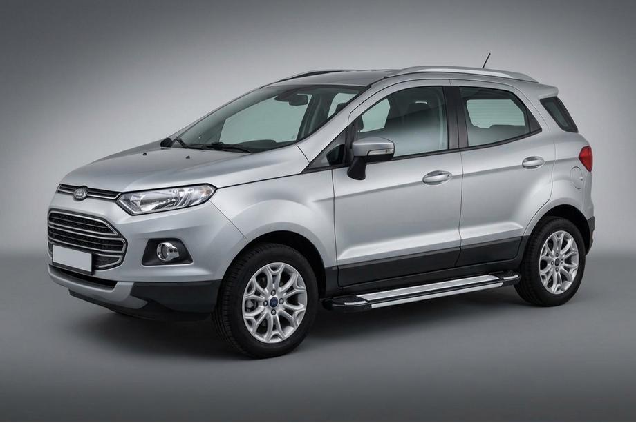 Ford Ecosport 2013-2022 рр. Бокові пороги Rainbow (2 шт., алюміній) Фото 1